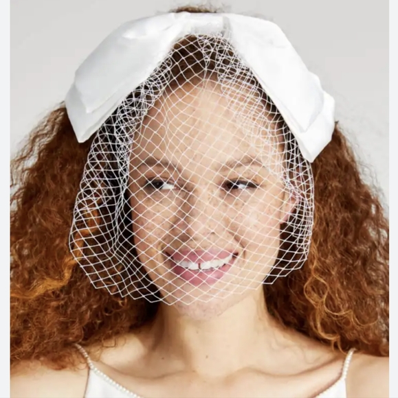 kate spade Accessories Kate Spade Satin Bow Veil Poshmark